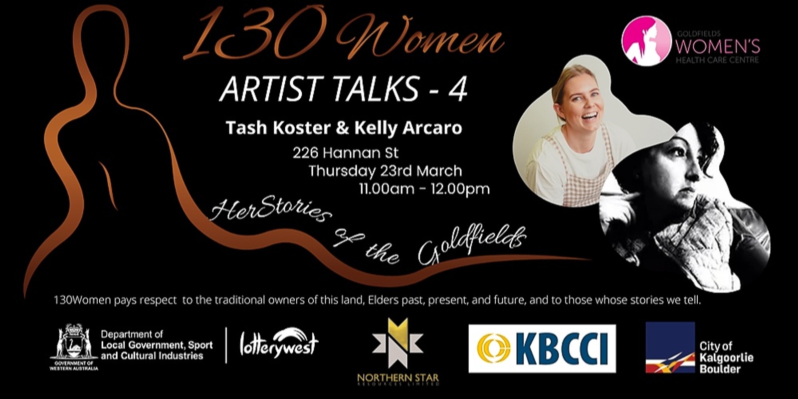 Banner image for #130Women - HerStories of the Goldfields | ARTIST TALKS 4