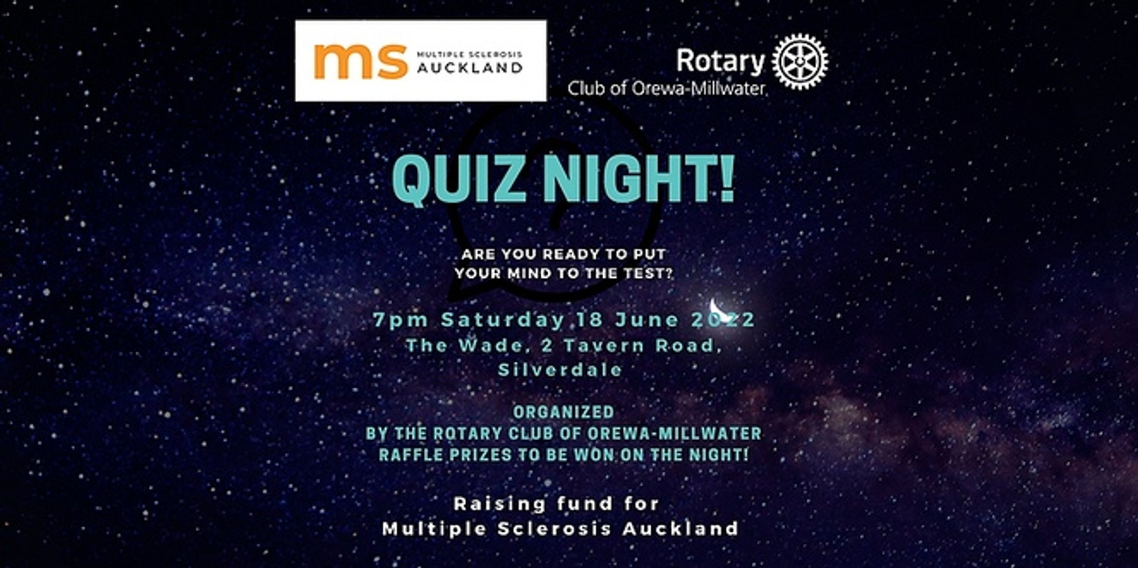 Quiz Night - Rotary Club of Orewa-Millwater | Humanitix