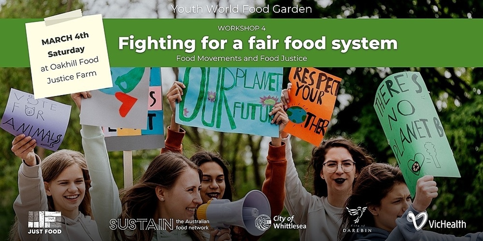 Banner image for Youth World Food Garden - Workshop 4 - Fighting For a Fair Food System