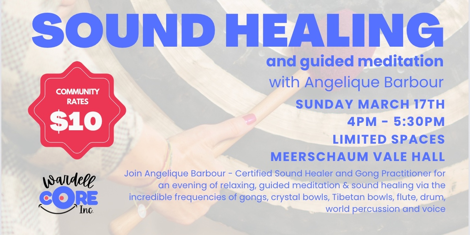 Banner image for Sound Healing : Wardell Wellbeing Programs