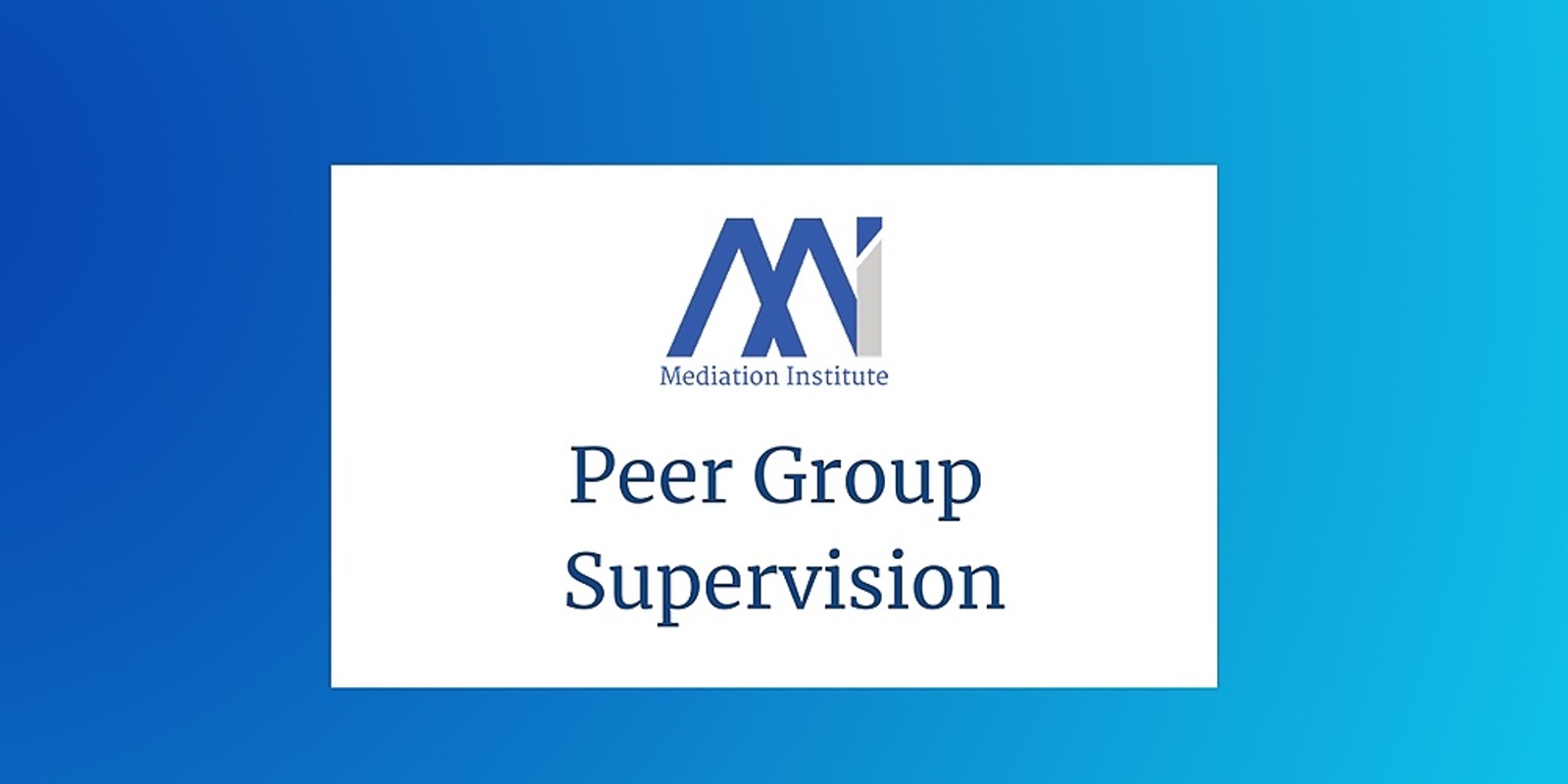 Banner image for Mi Peer Group Supervision