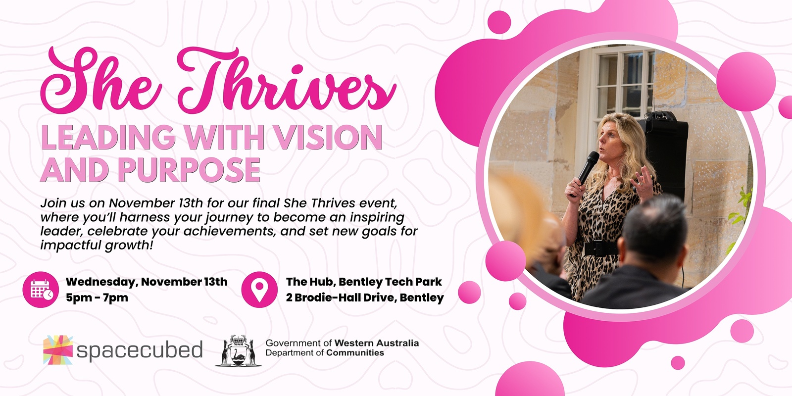 Banner image for She Thrives: Leading with Vision and Purpose