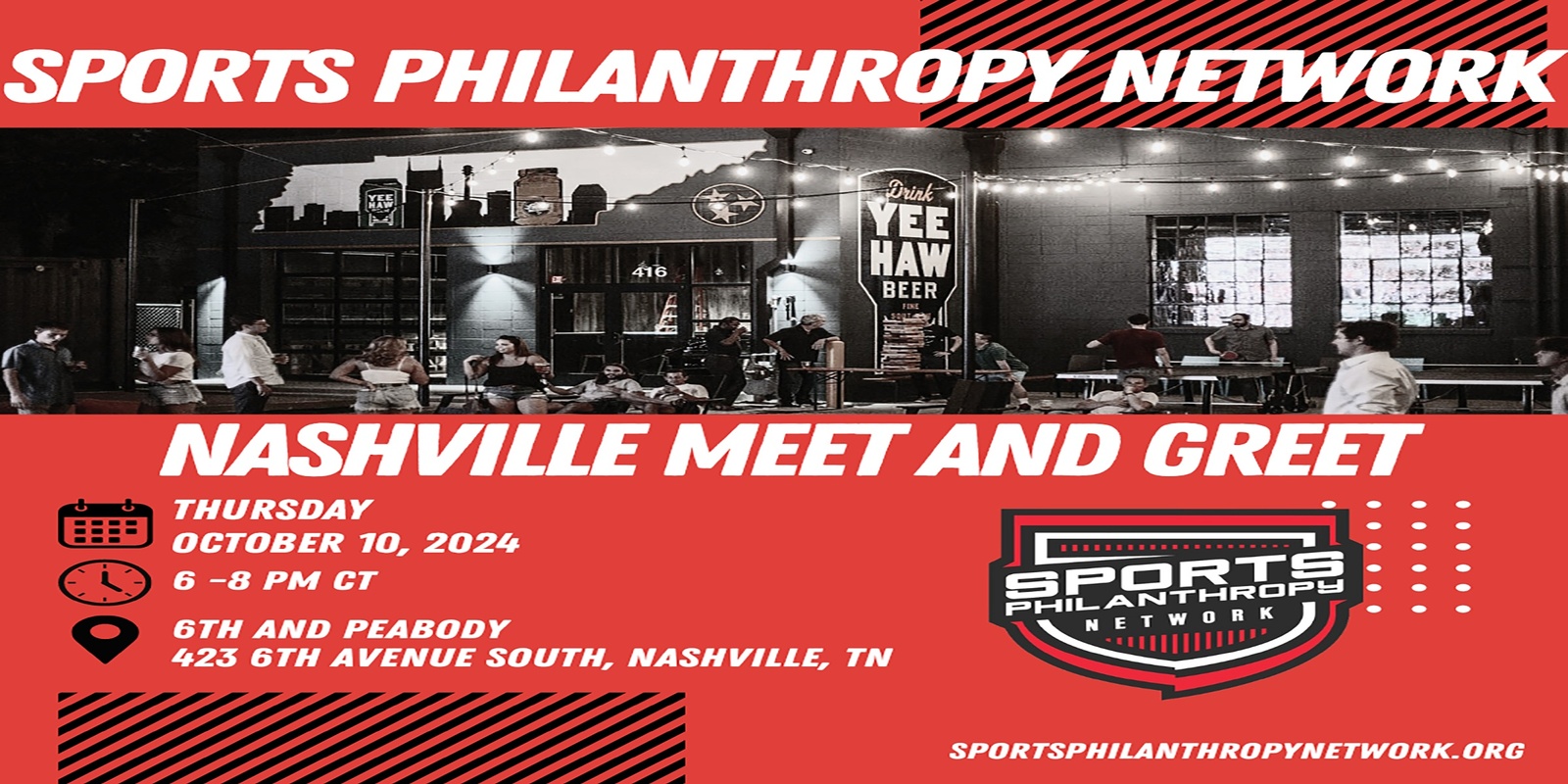 Banner image for Sports Philanthropy Network Nashville Meet and Greet (10-10-24)