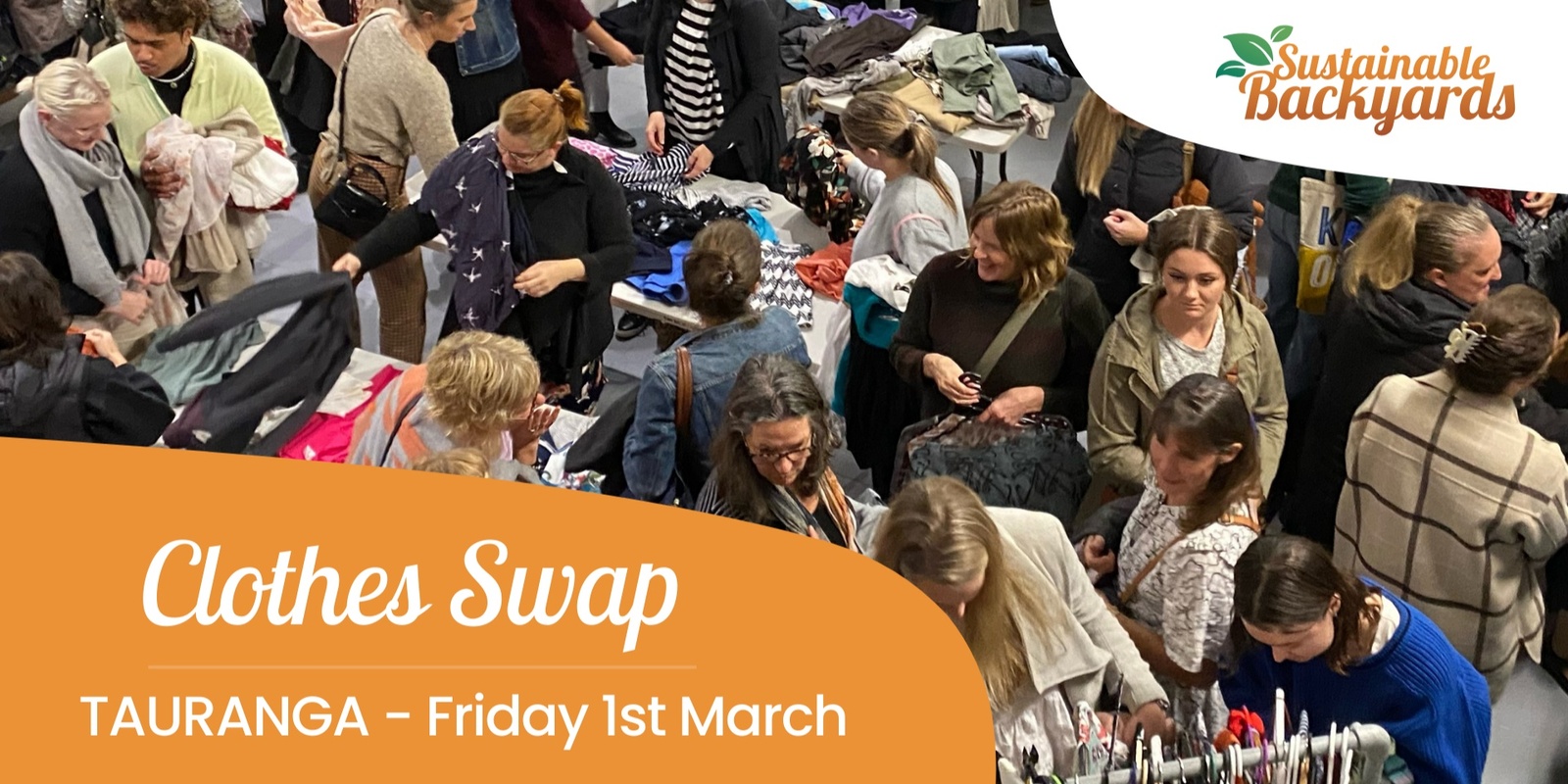Banner image for Clothes Swap (Sustainable Backyard Opening Night!)