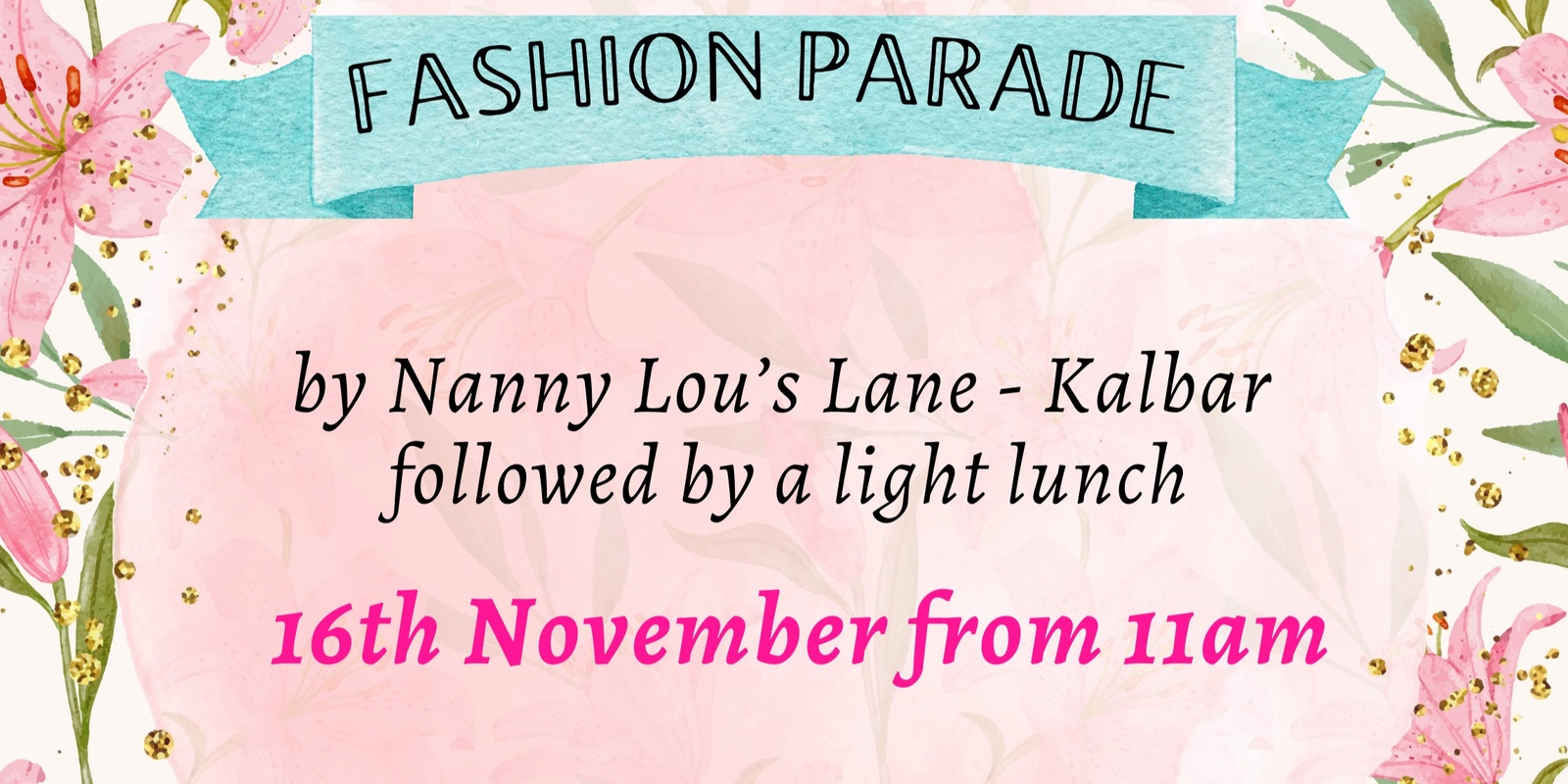 Banner image for Spring Fashion Parade and Light Lunch