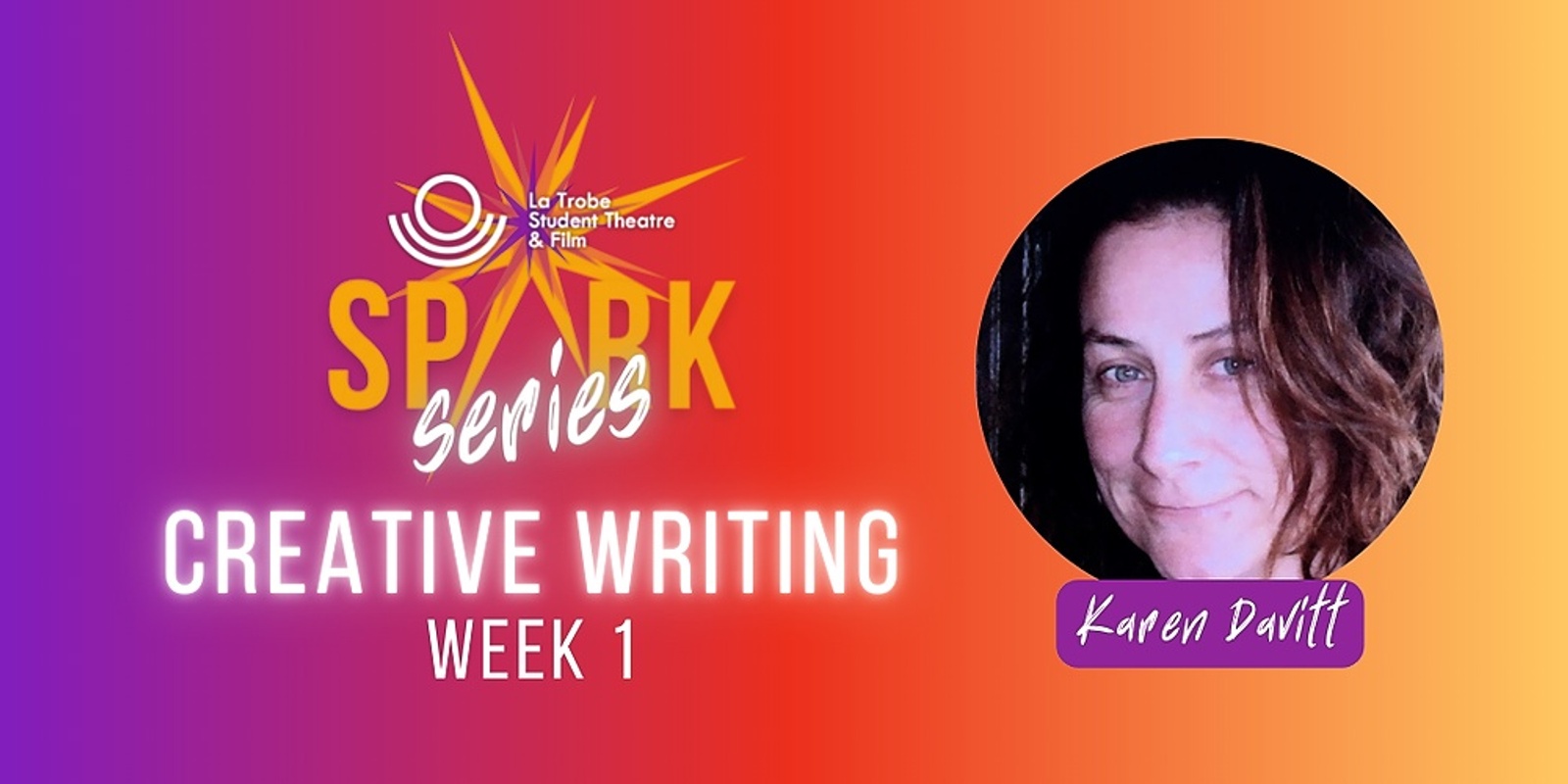 Banner image for STF Spark Series: Creative Writing with Karen Davitt