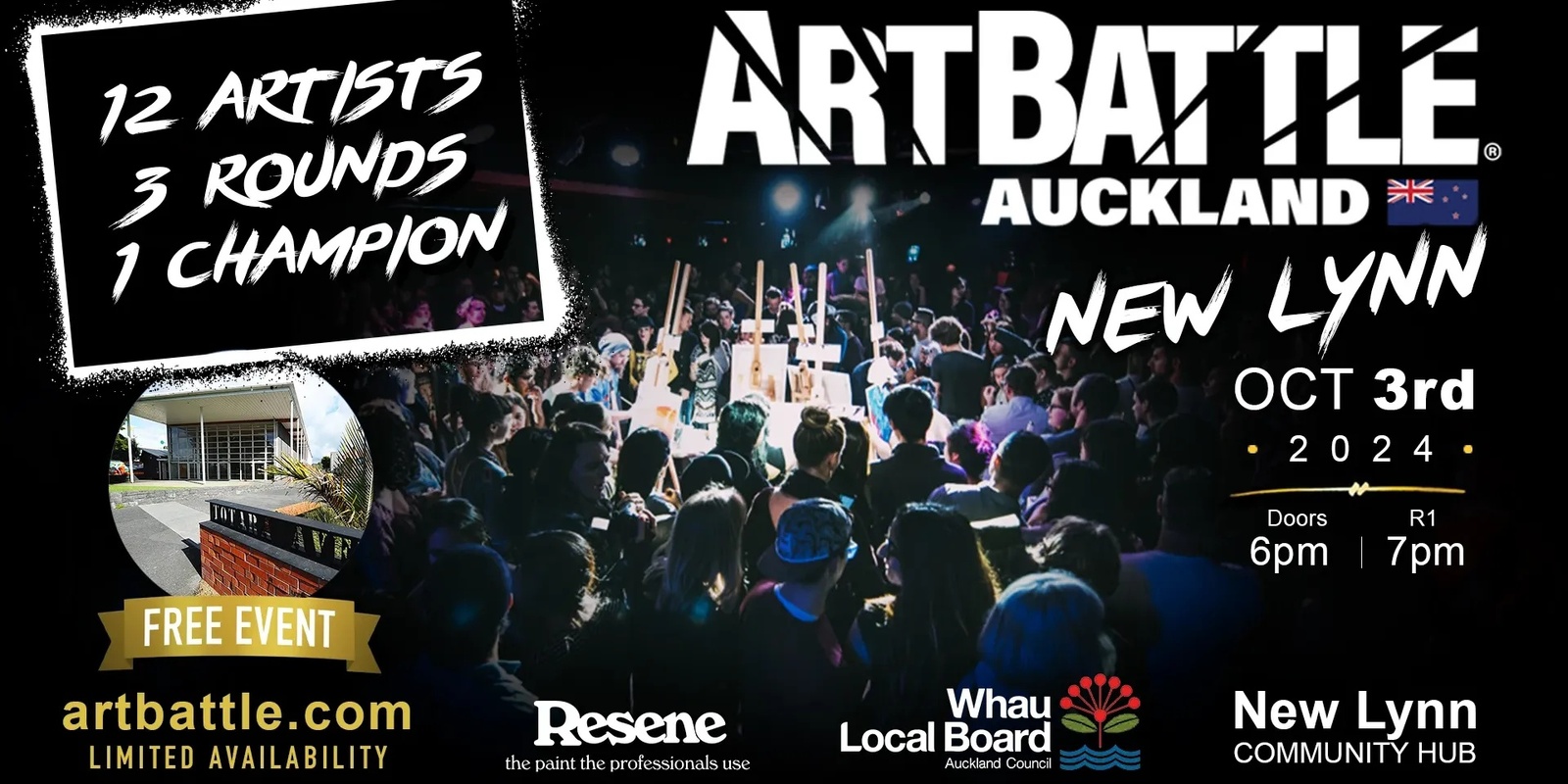 Banner image for Art Battle - New Lynn