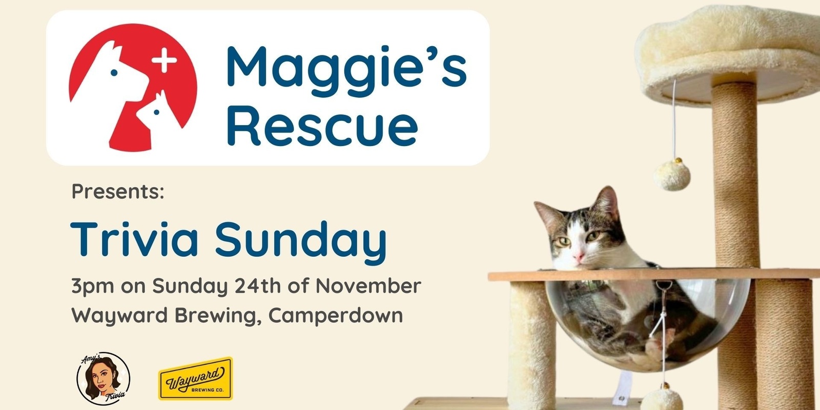 Banner image for Maggie's Rescue Presents: Trivia Sunday!