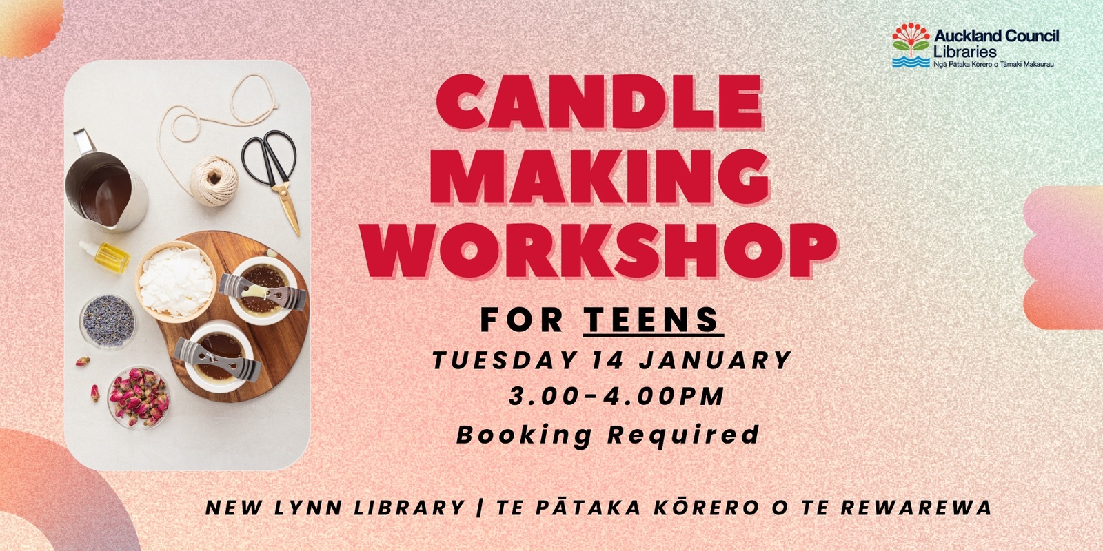 Banner image for Candle Making Workshop for Teens