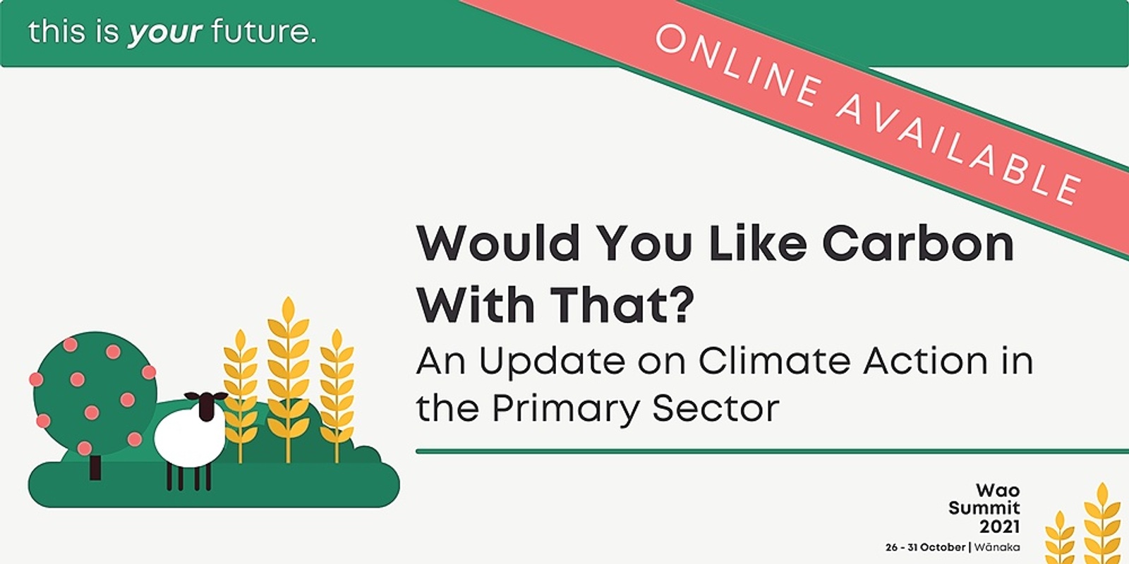 Banner image for Breakfast Event: Would You Like Carbon With That? An Update on Climate Action in the Primary Sector