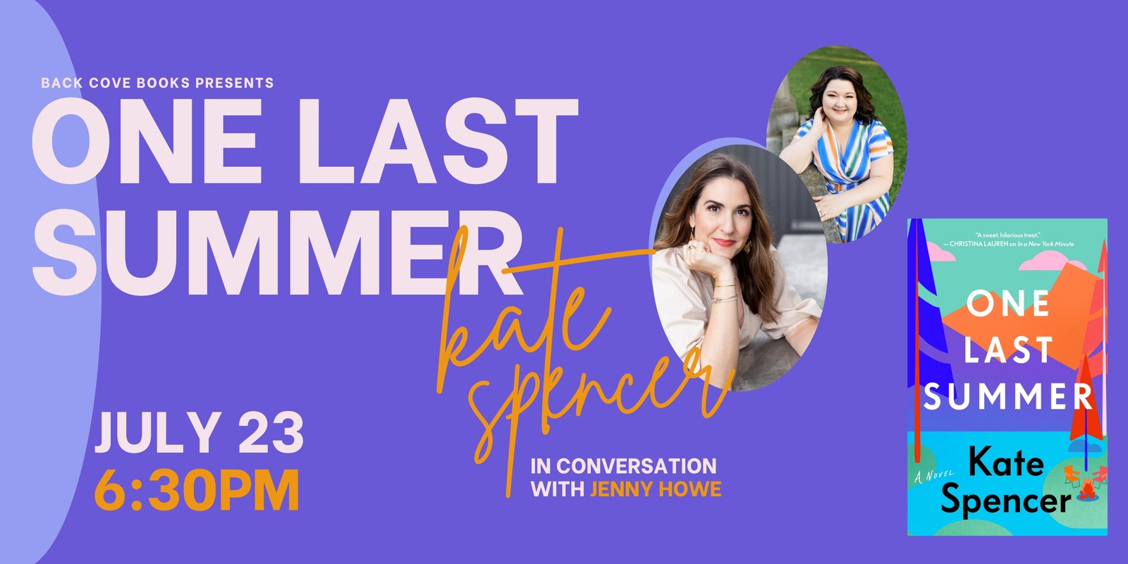 Banner image for One Last Summer with Kate Spencer