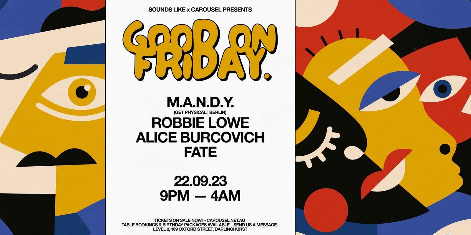 Banner image for SOUNDS LIKE X CAROUSEL PRESENT GOOD ON FRIDAY FT M.A.N.D.Y.