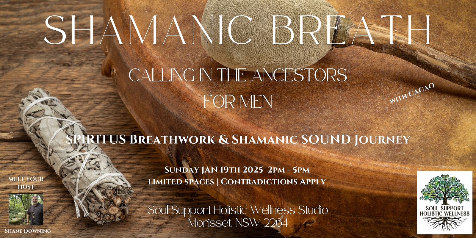 Banner image for SHAMANIC BREATH - MENS - Breathwork and Somatic Healing.