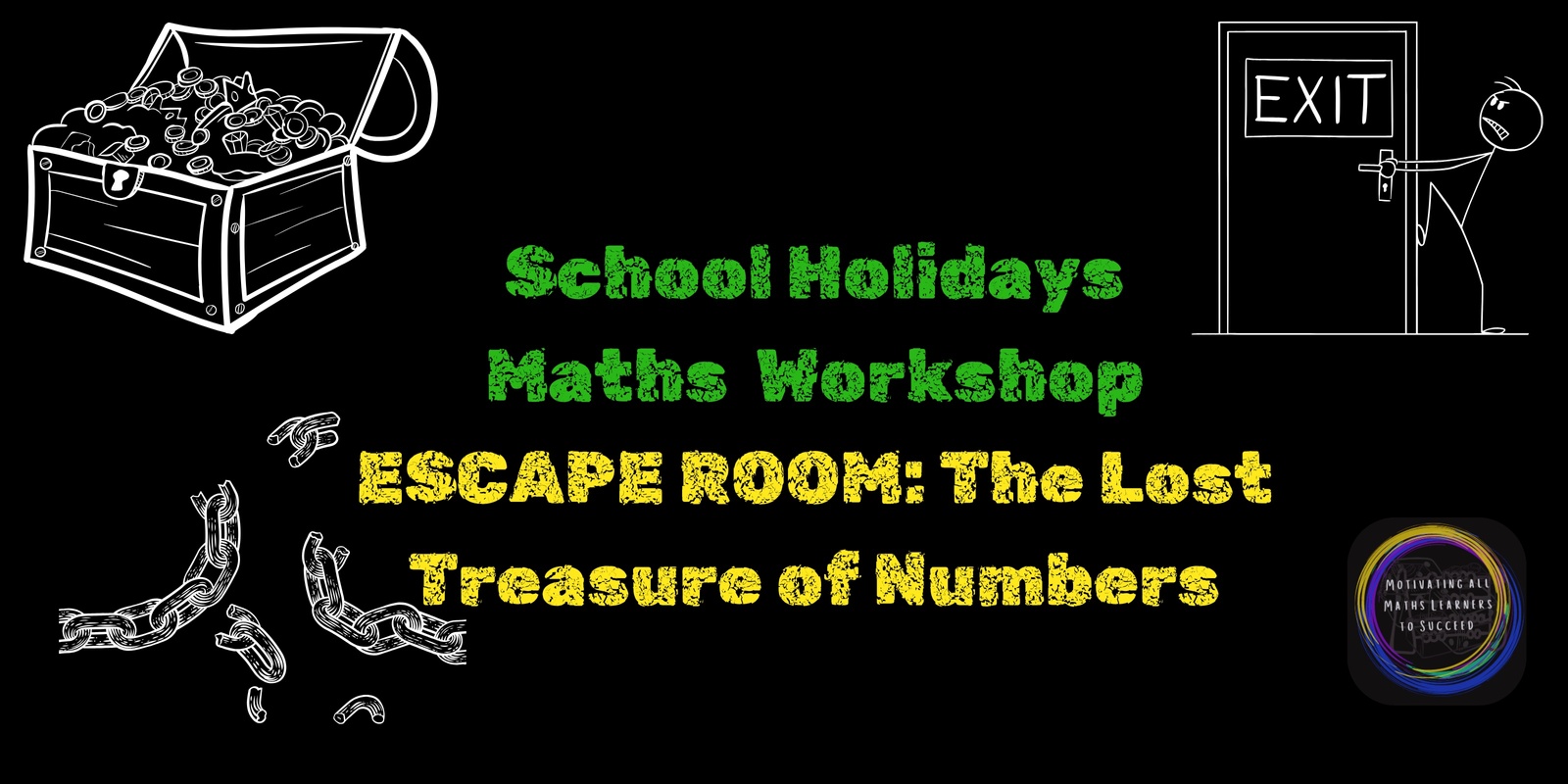 Banner image for Maths Escape Room - The Lost Treasure of Numbers