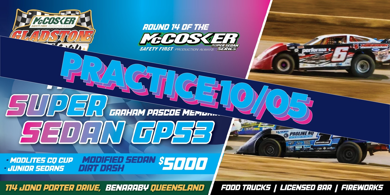 Banner image for McCosker Gladstone Speedway - Practice night - 10th May 2024