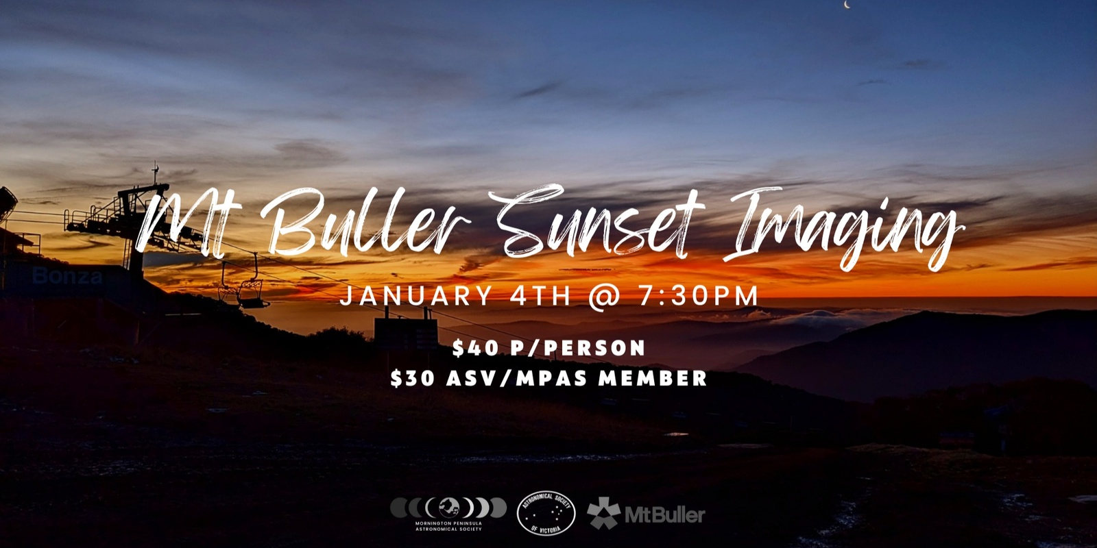 Banner image for Mt Buller Star Fest - Sunset Imaging - Saturday