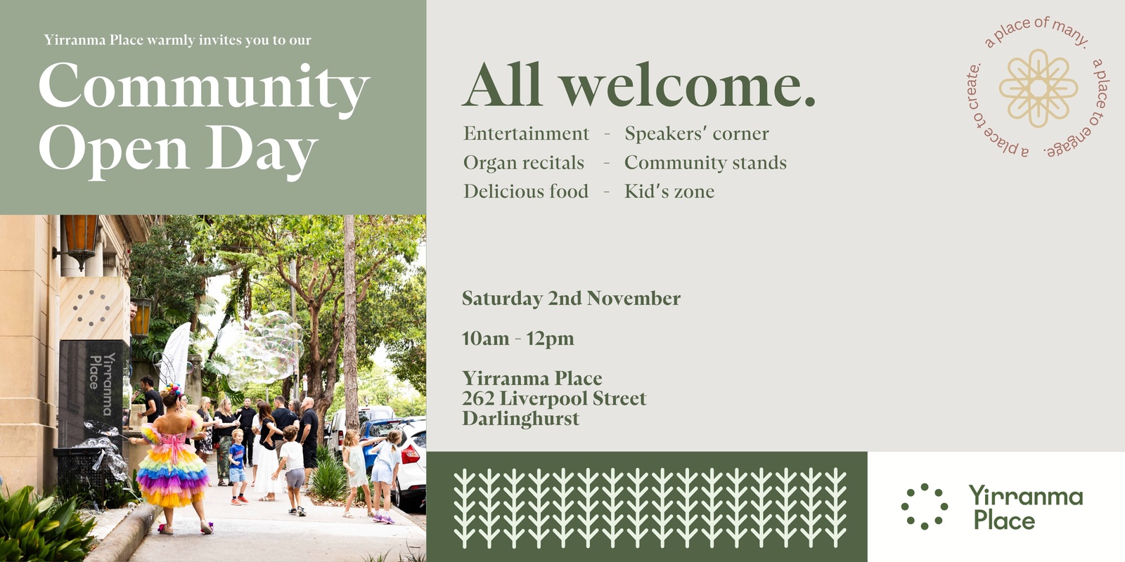 Banner image for Yirranma Place Community Open Day