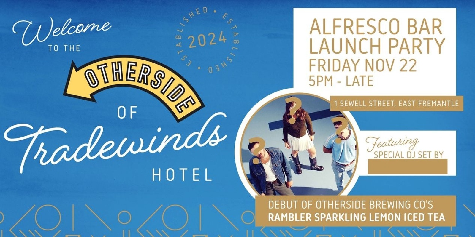 Banner image for Otherside of Tradewinds Alfresco Bar Launch