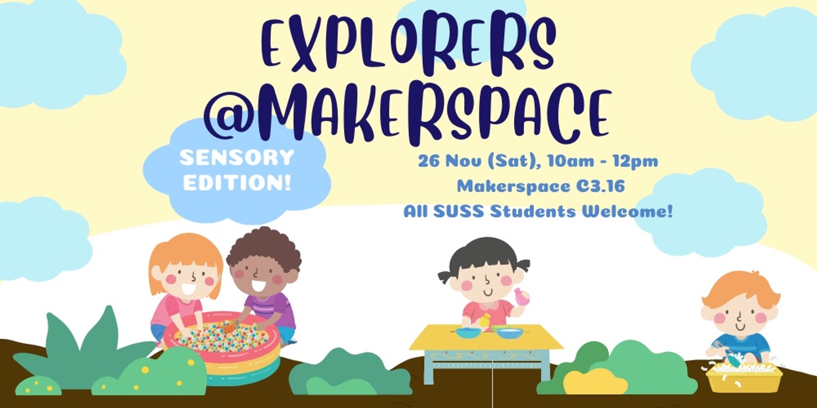 Banner image for Explorers @ Makerspace - Sensory Edition!