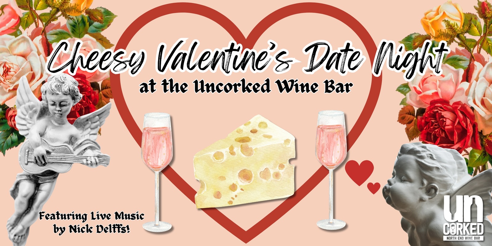 Banner image for Cheesy Valentine's Date Night at UnCorked Wine Bar