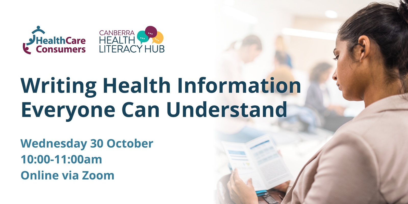 Banner image for Writing Health Information Everyone Can Understand