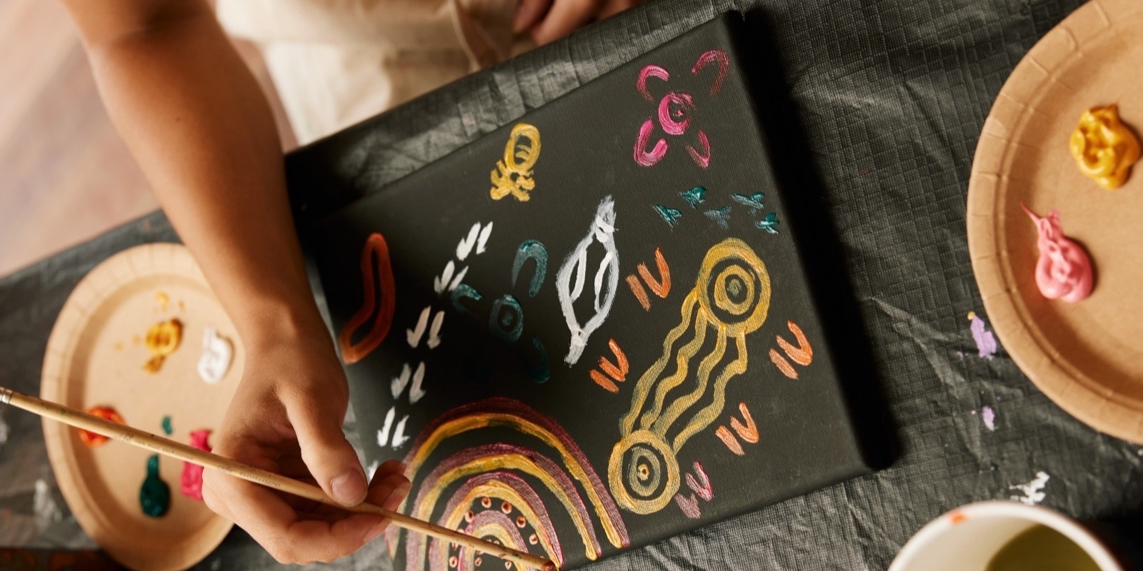 Banner image for Paint and Sip: Aboriginal Art Workshop