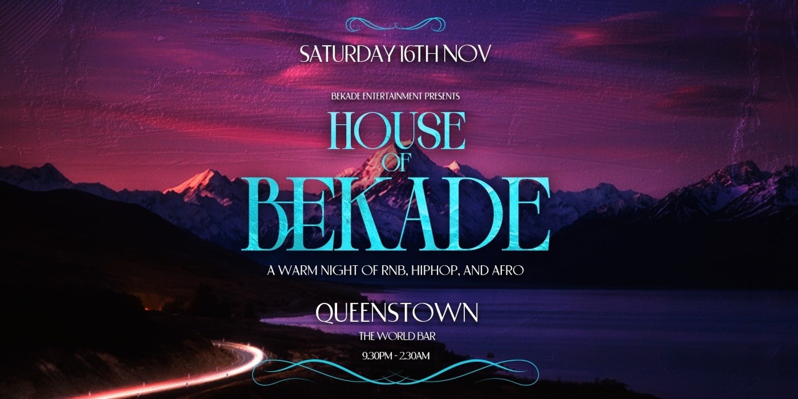 Banner image for HOUSE of BEKADE: QUEENSTOWN