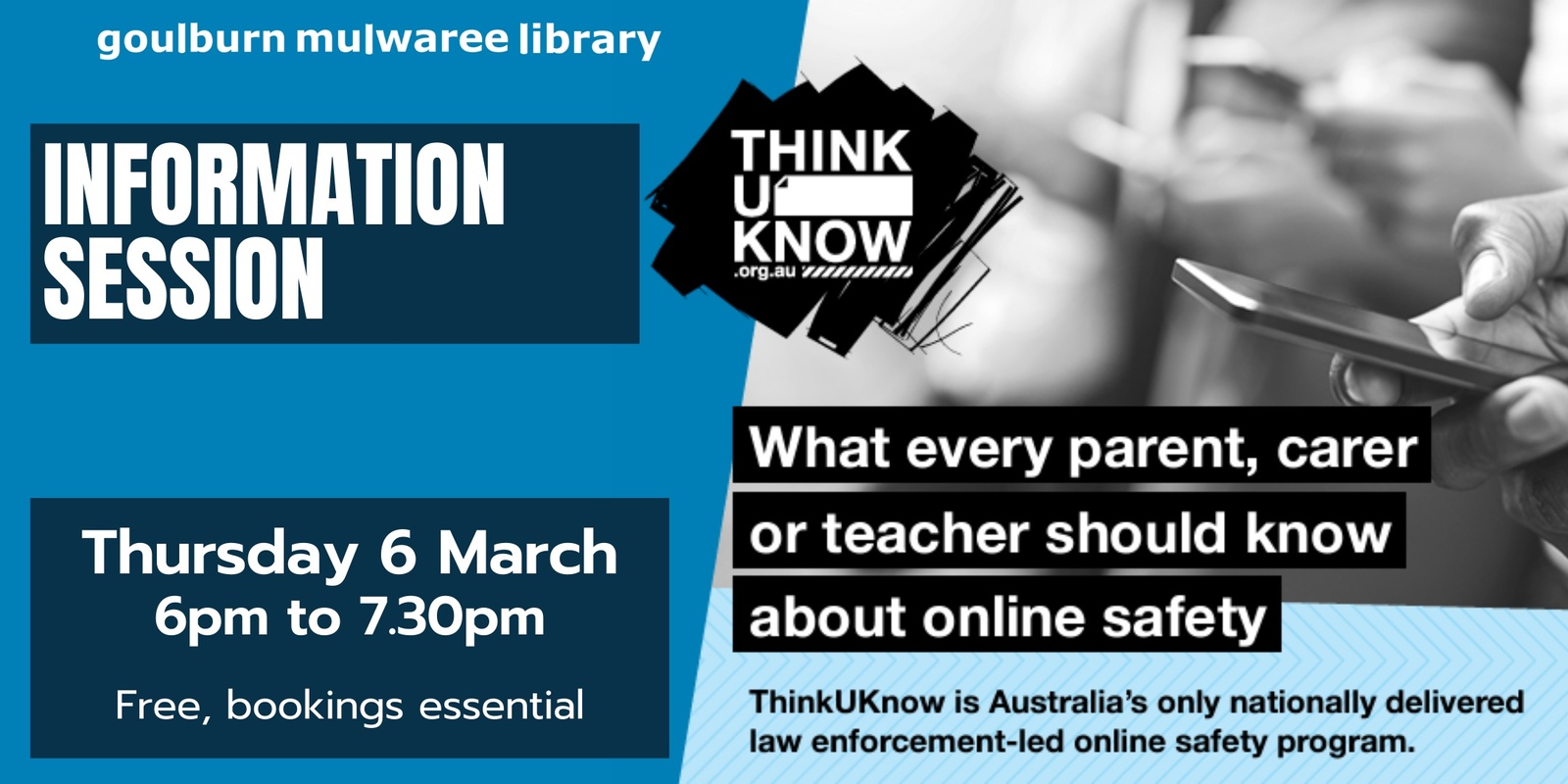 Banner image for ThinkUKnow Information Session