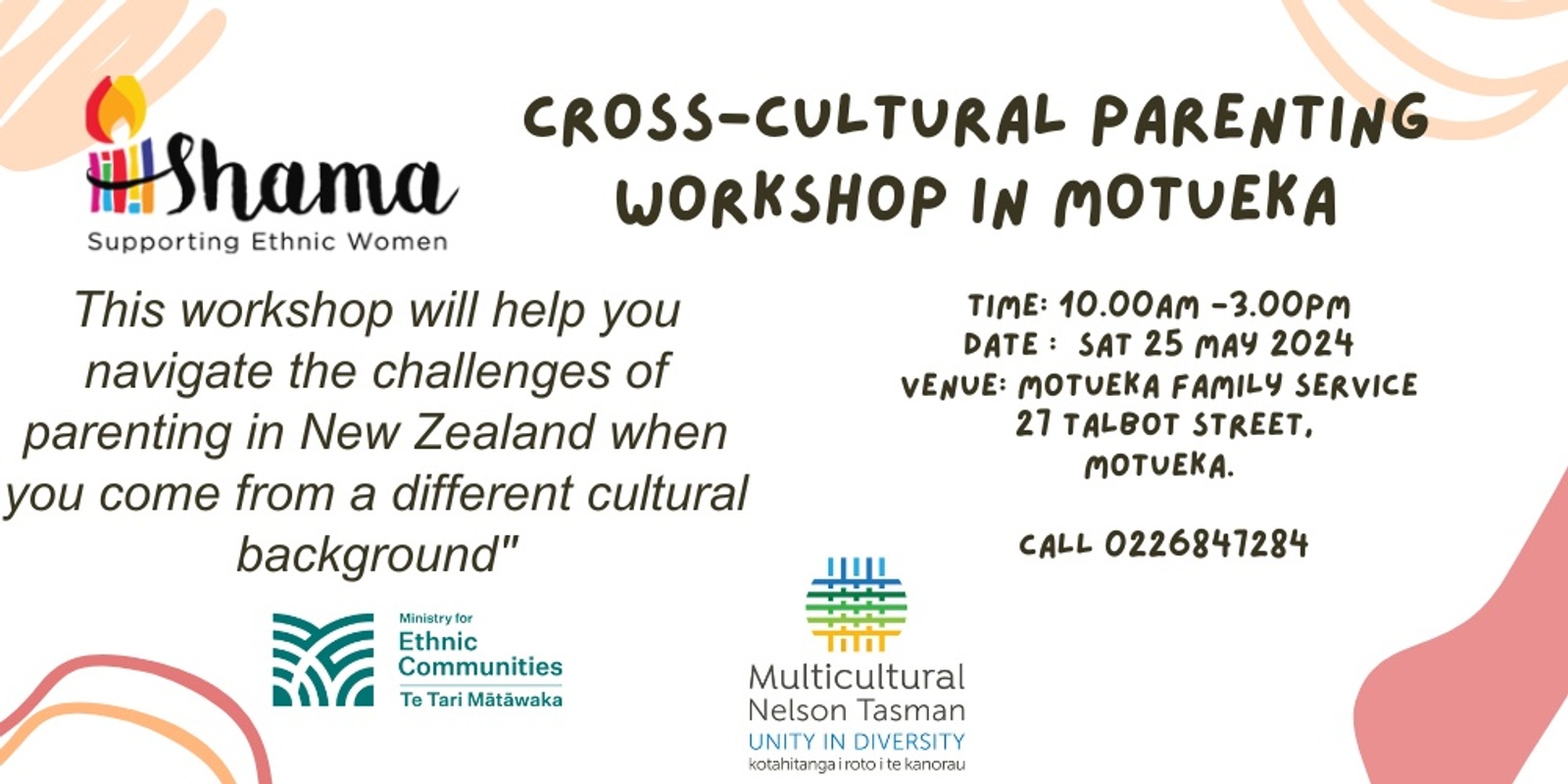 Banner image for Cross-Cultural Parenting Workshop in Motueka 2024