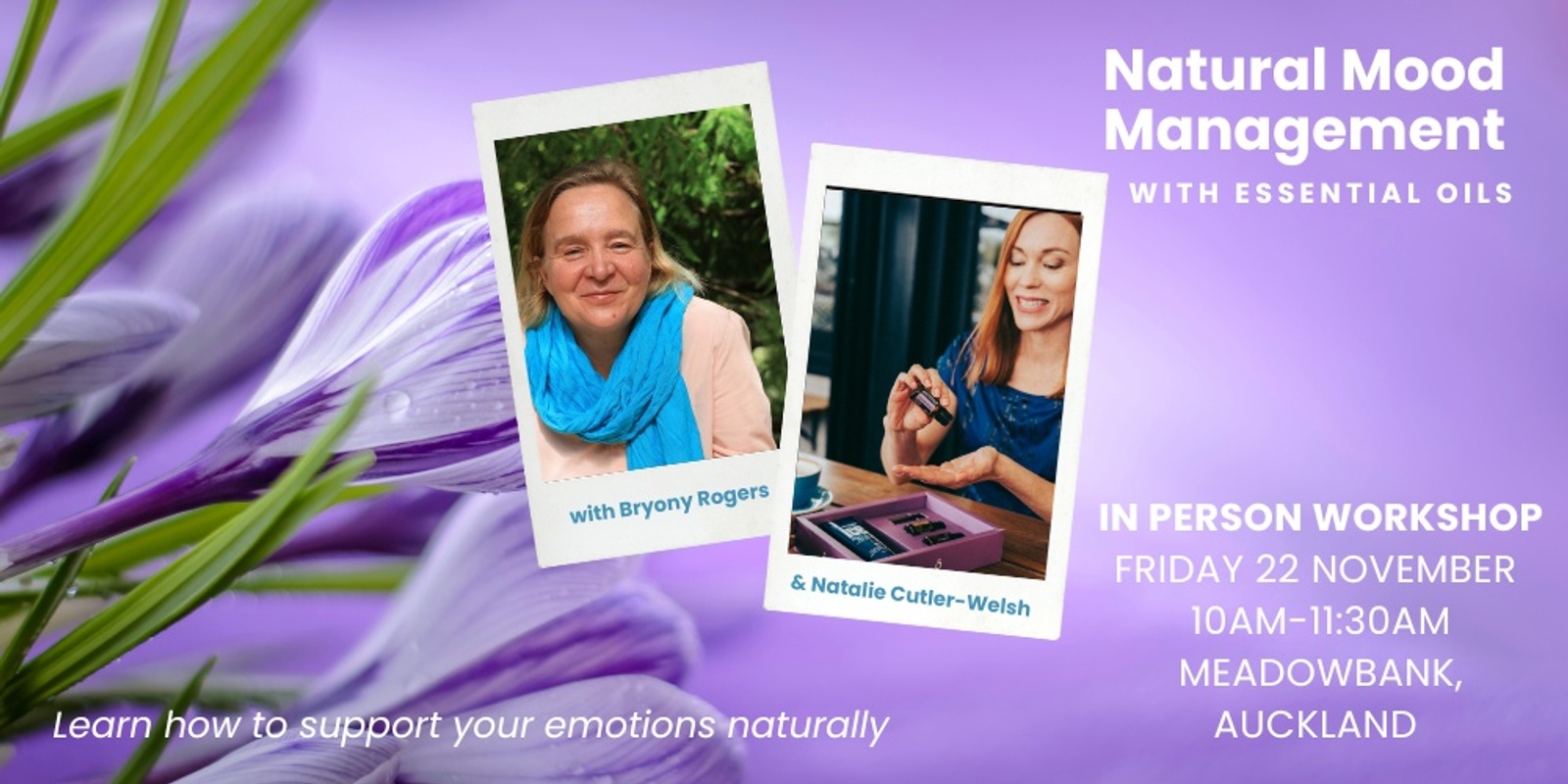 Banner image for Natural Mood Management with Essential Oils