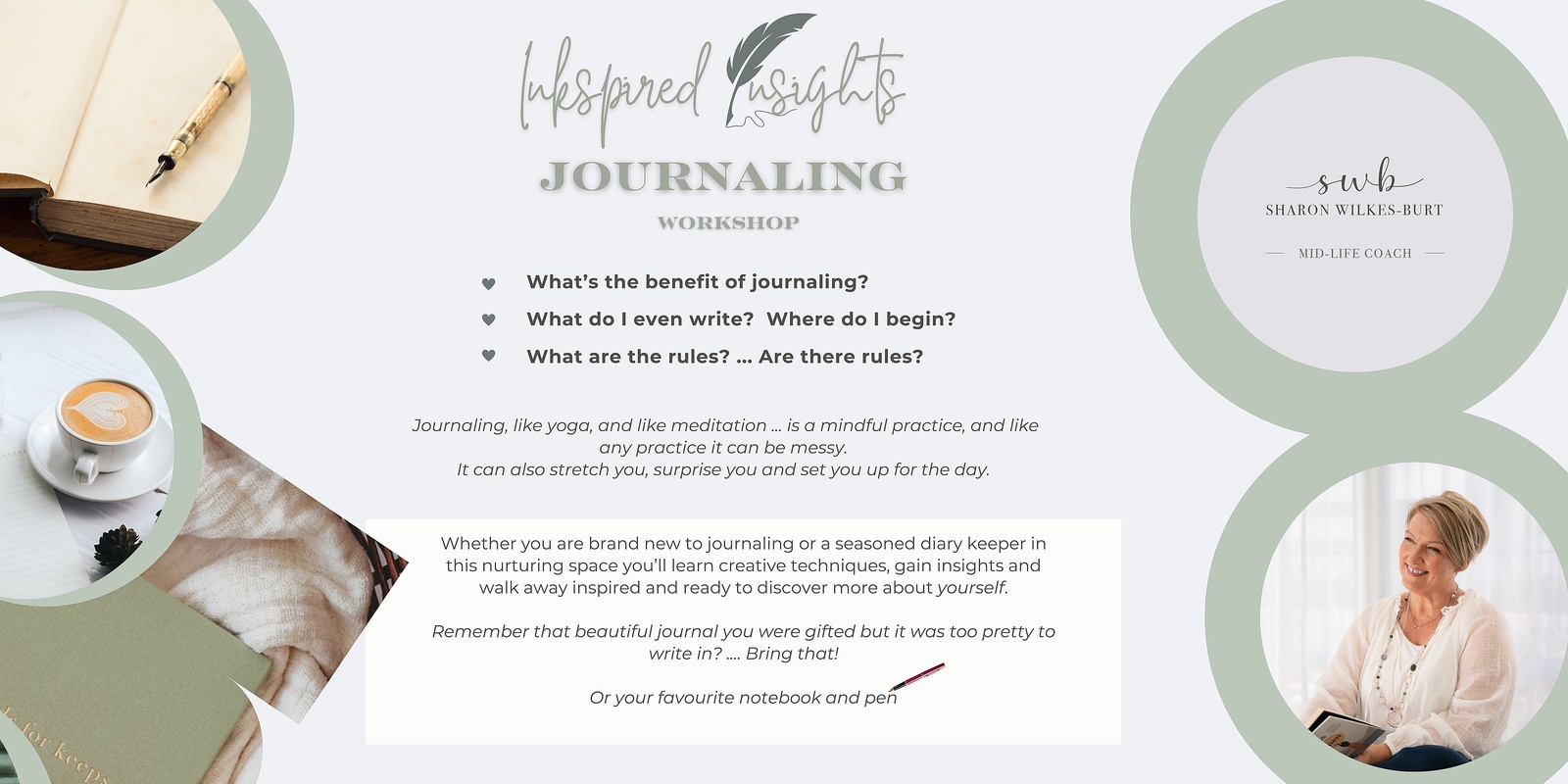 Banner image for Inkspired Insights - Journaling Workshop