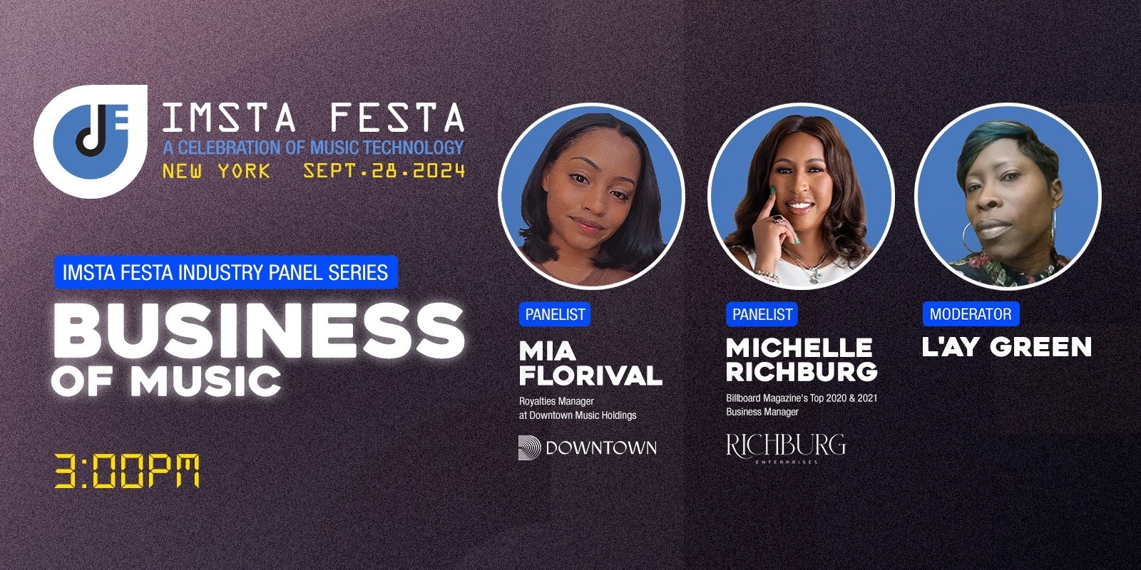 Banner image for IMSTA FESTA NY 2024 - Business of Music Panel