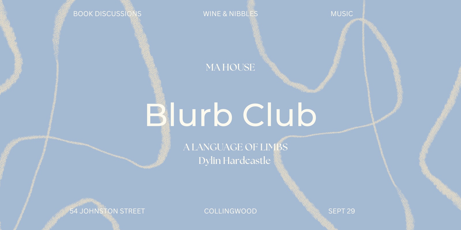 Banner image for SEPTEMBER BLURB CLUB - MA HOUSE