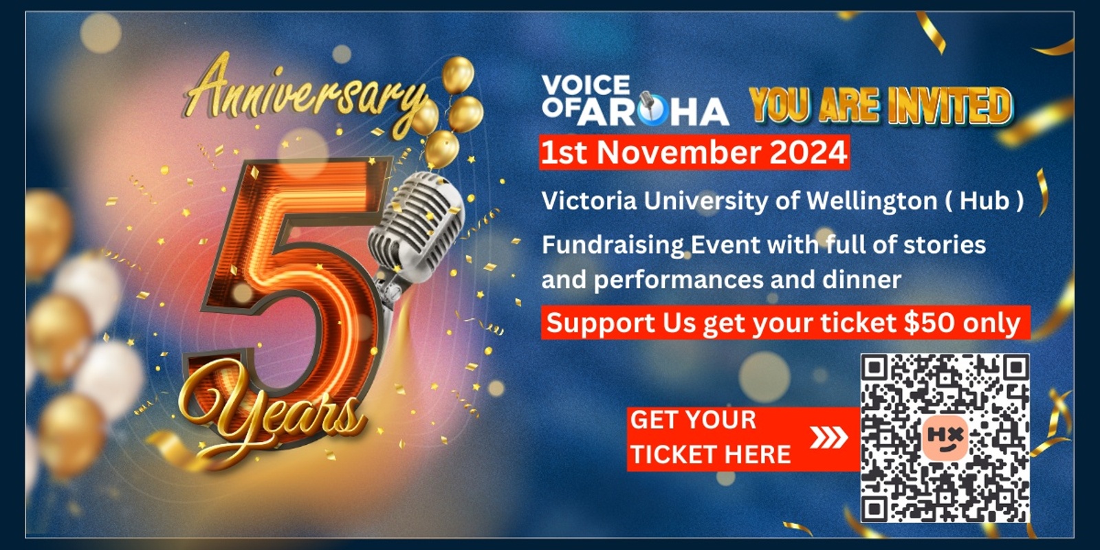 Banner image for Voice of Aroha Anniversary Gala 