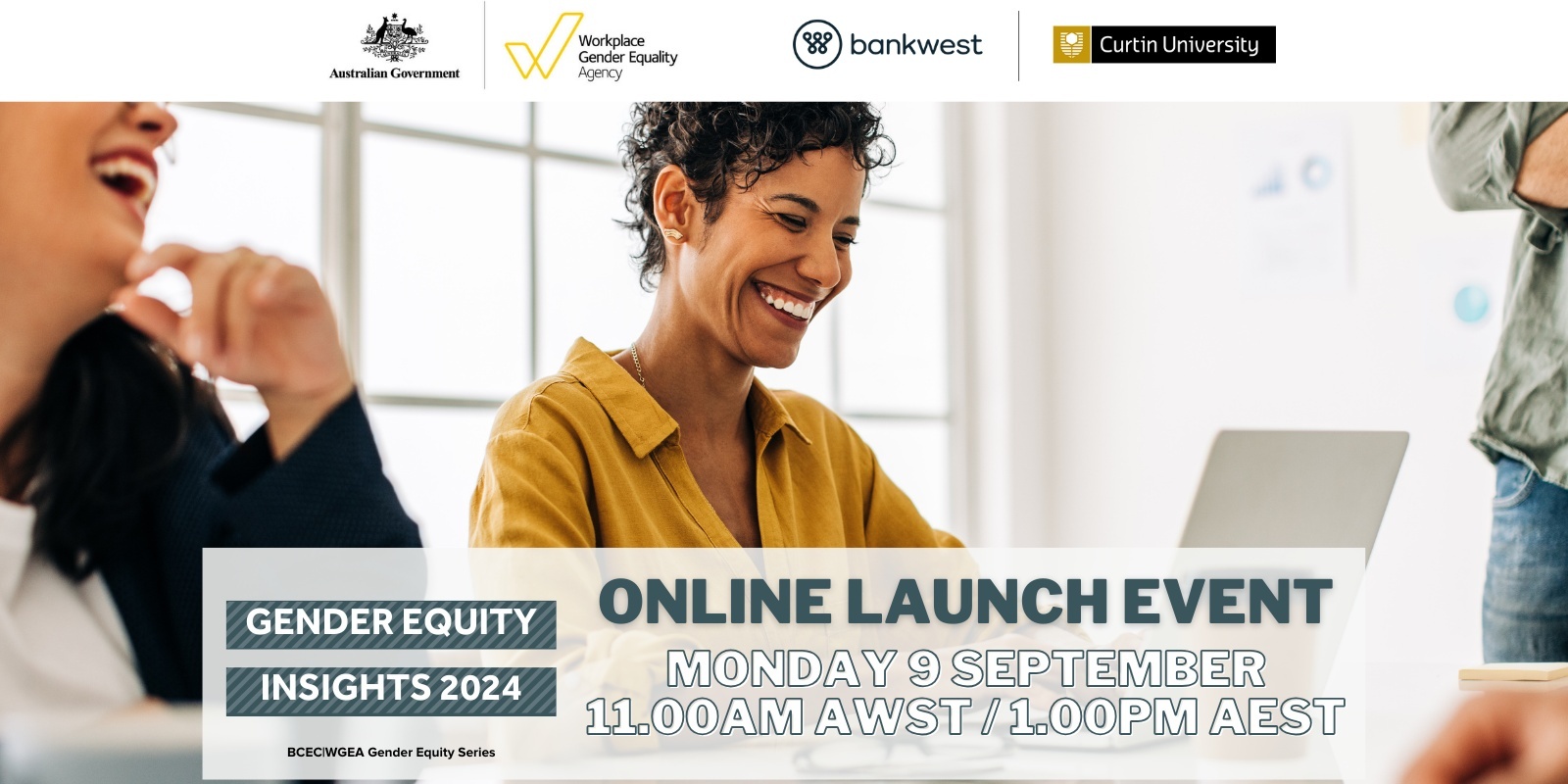 Banner image for BCEC|WGEA Gender Equity Insights 2024 online report launch