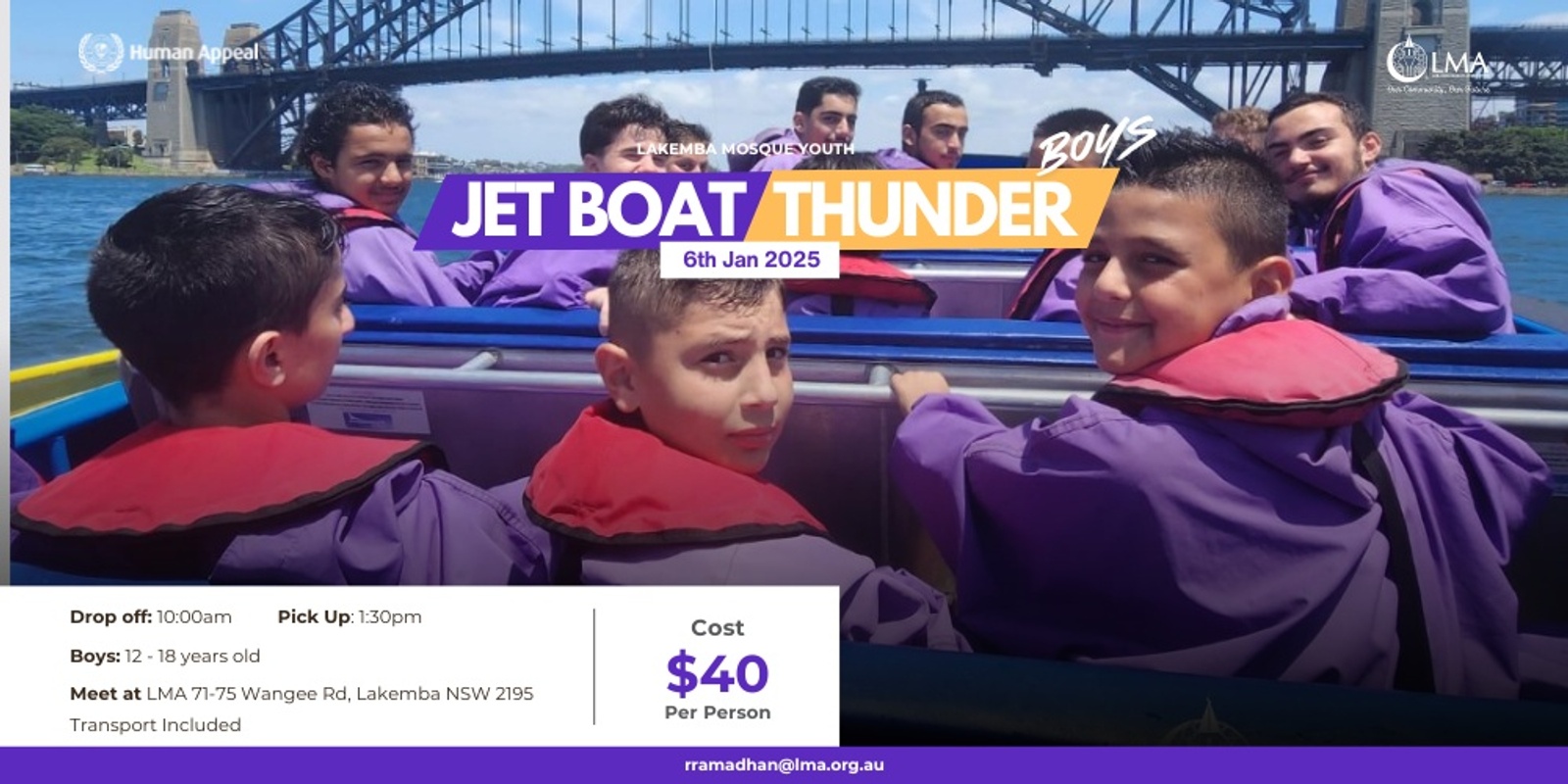 Banner image for Boys Jet boat thunder