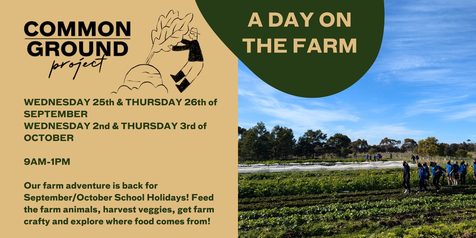 Banner image for September/October 2024 School Holiday Program - A Day on the Farm