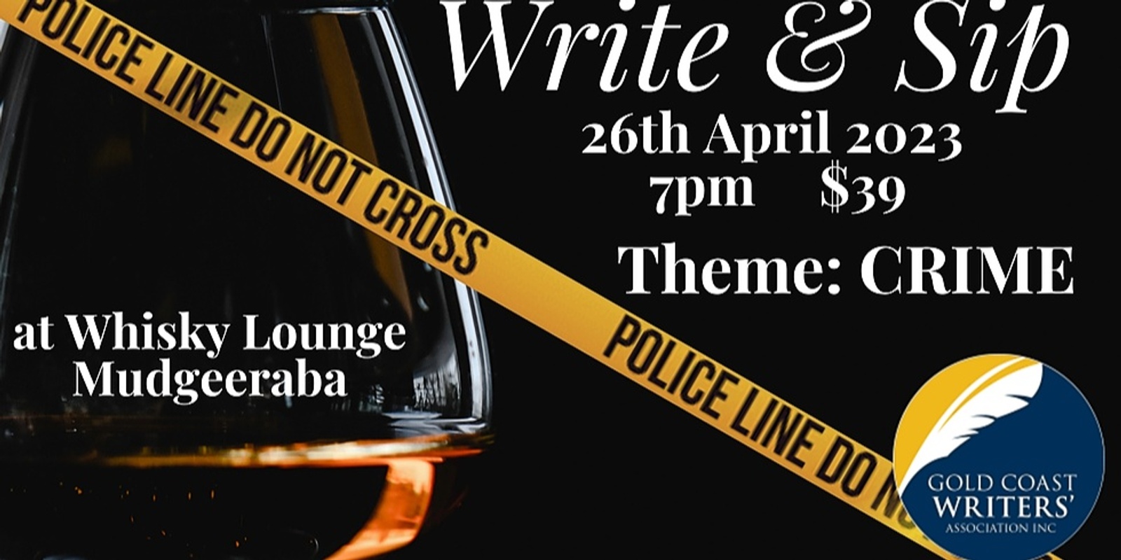 Banner image for GCWA April Write and Sip - Crime 