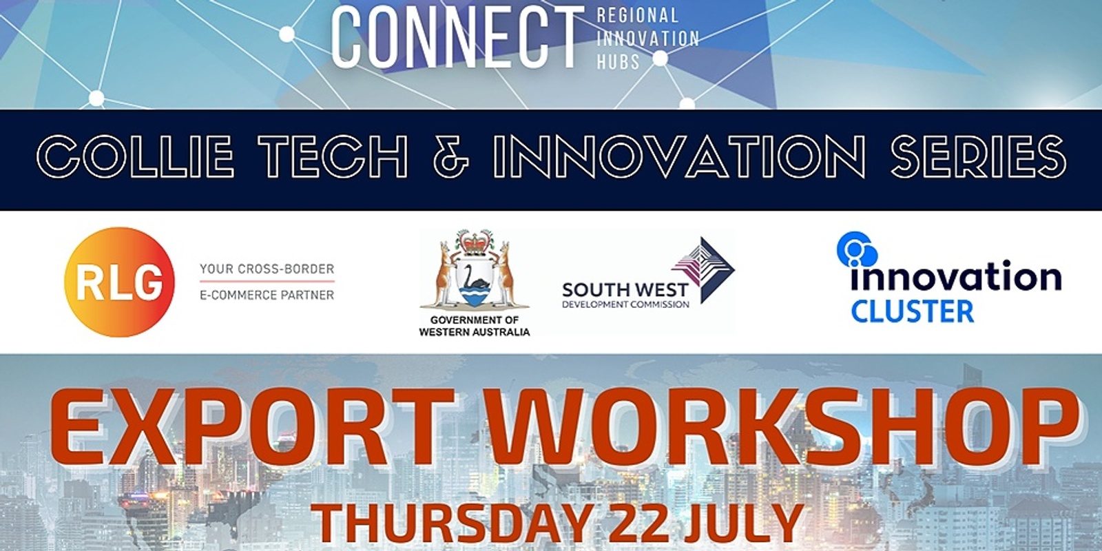 Banner image for  Exporting: Collie CONNECT Tech and Innovation Series