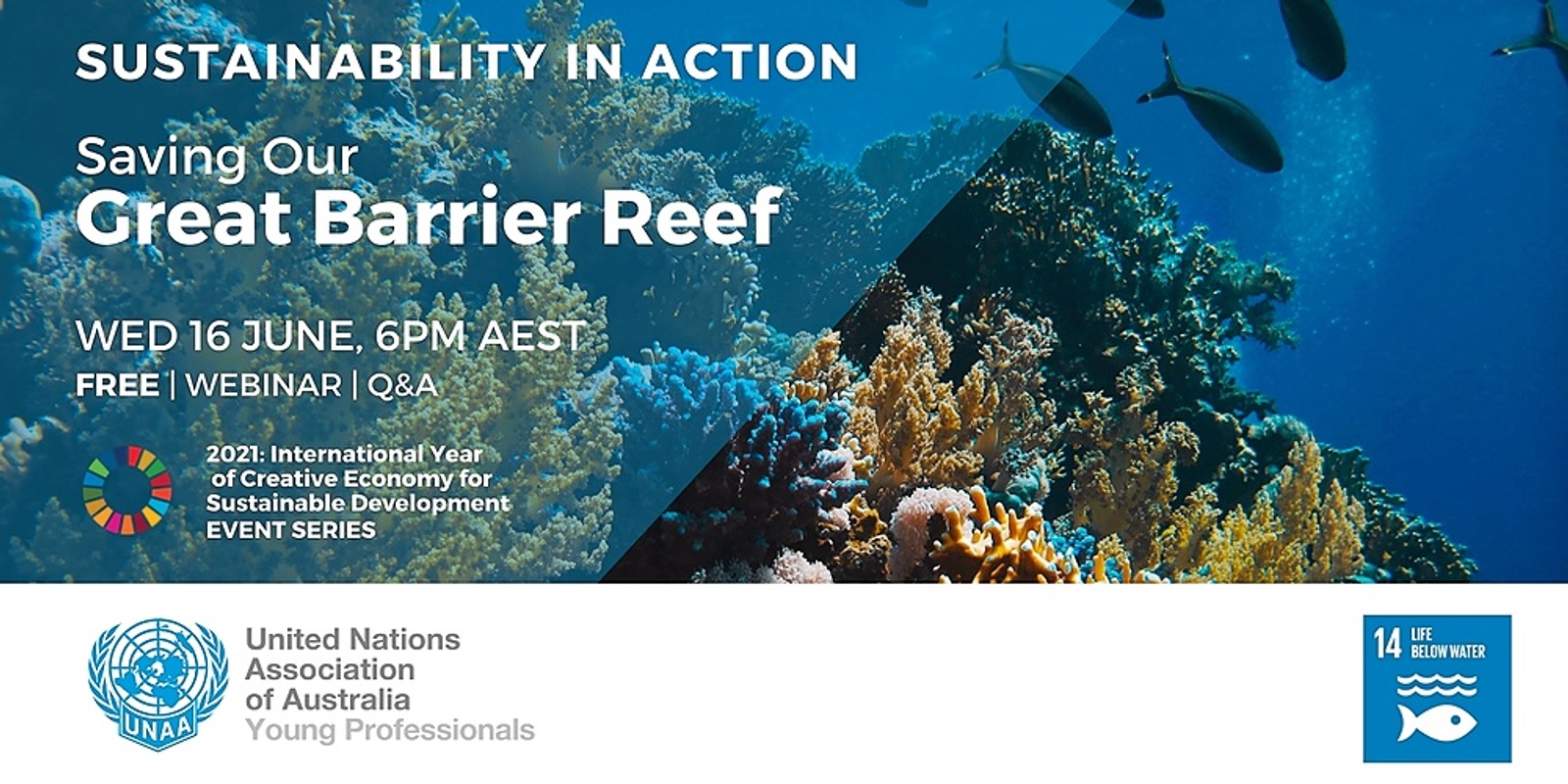 Banner image for Sustainability in Action: Saving our Great Barrier Reef