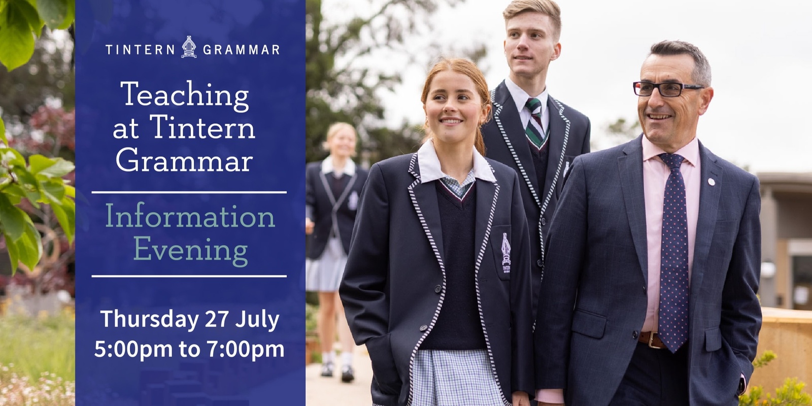 Banner image for Teaching at Tintern Grammar - An Information Evening - July 2023