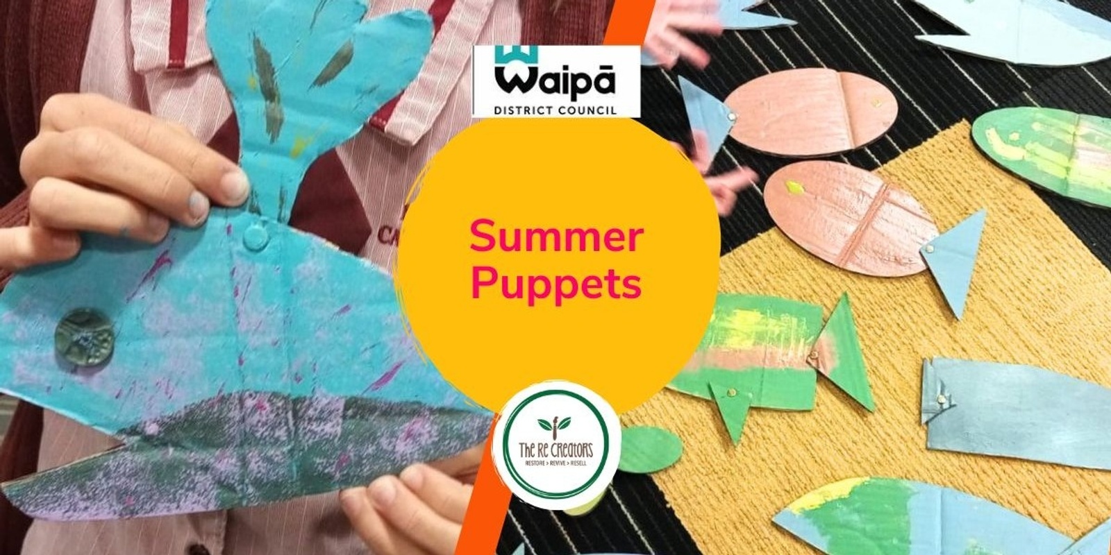 Banner image for Summer Puppets, Te Awamutu Museum, Sat 18 Jan 11am-1pm