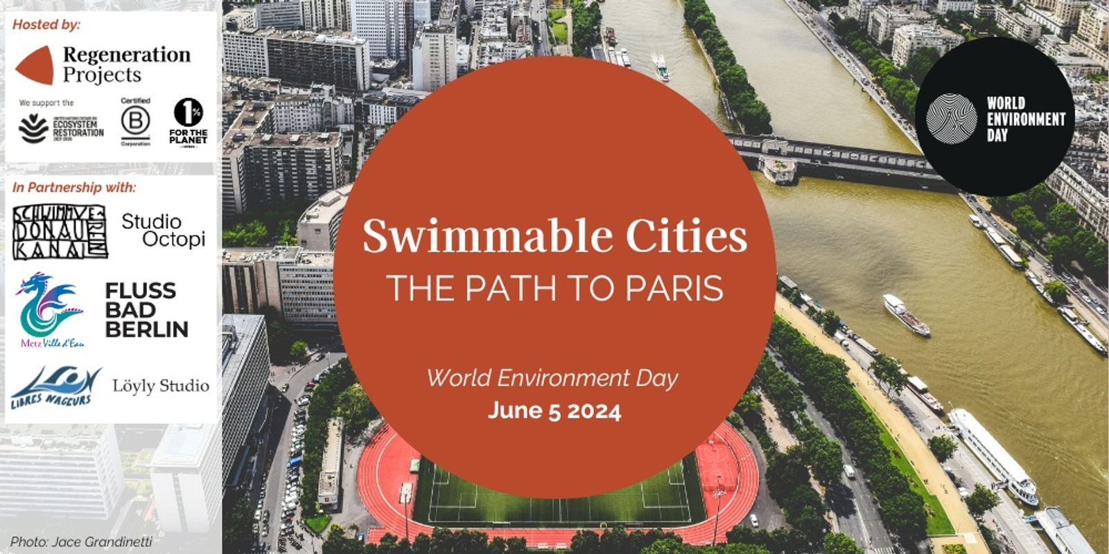 Banner image for Swimmable Cities - The Path to Paris (A special World Environment Day event)