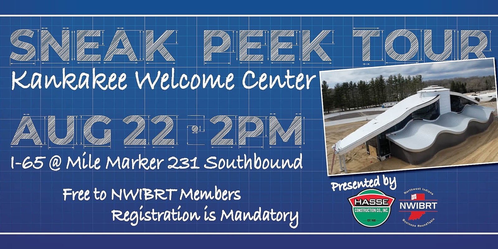 Banner image for Sneak Peek Tour - Kankakee Welcome Center