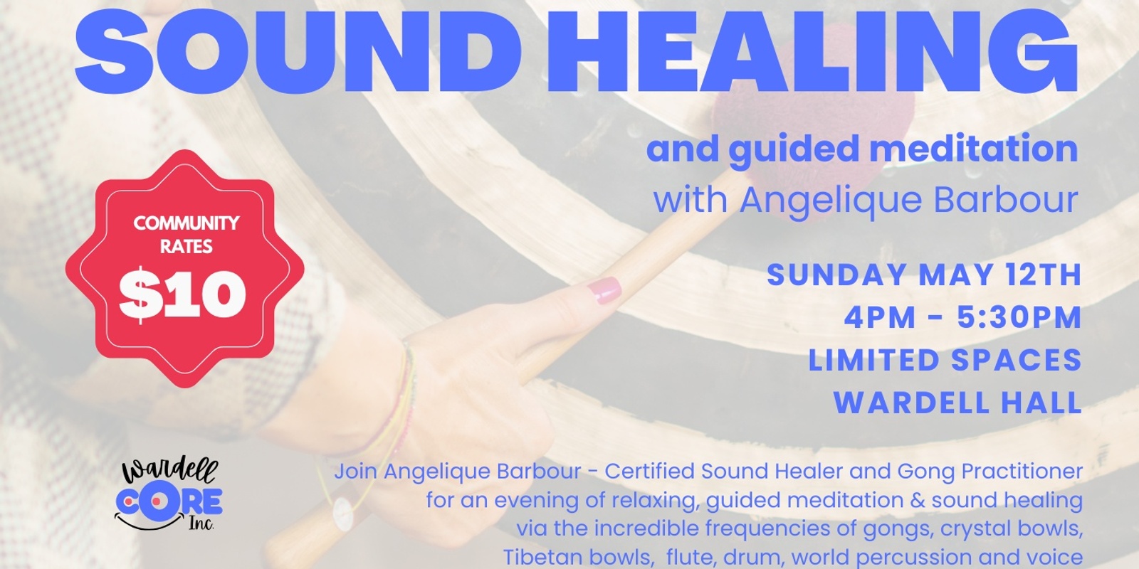 Banner image for Sound Healing : Wardell Wellbeing Programs