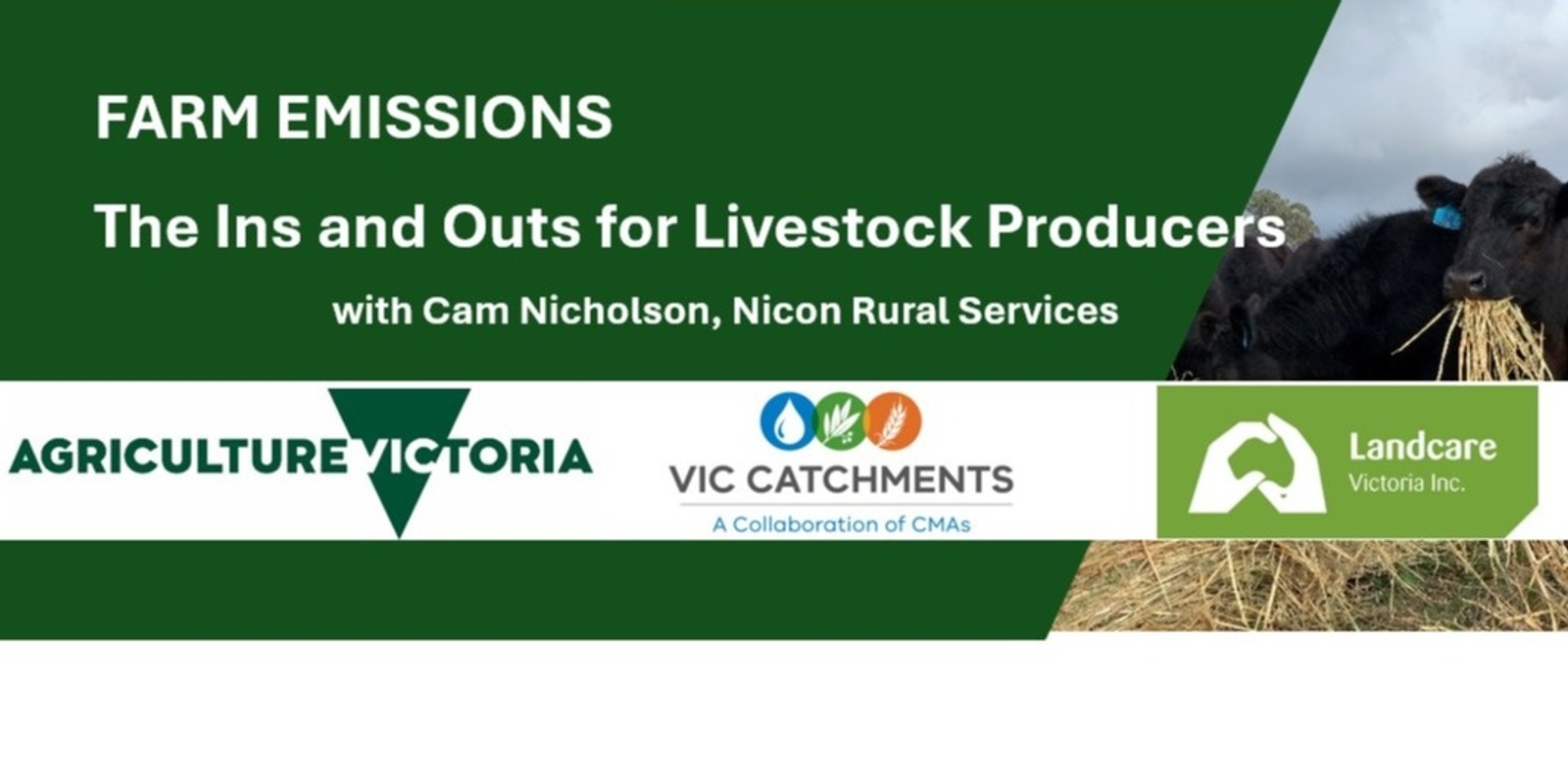 Banner image for FARM EMISSIONS  The Ins and Outs for Livestock Producers - Avenel