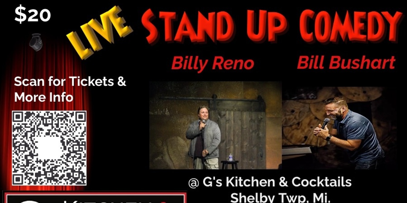 Banner image for Comedy Night @ G's Kitchen & Cocktails