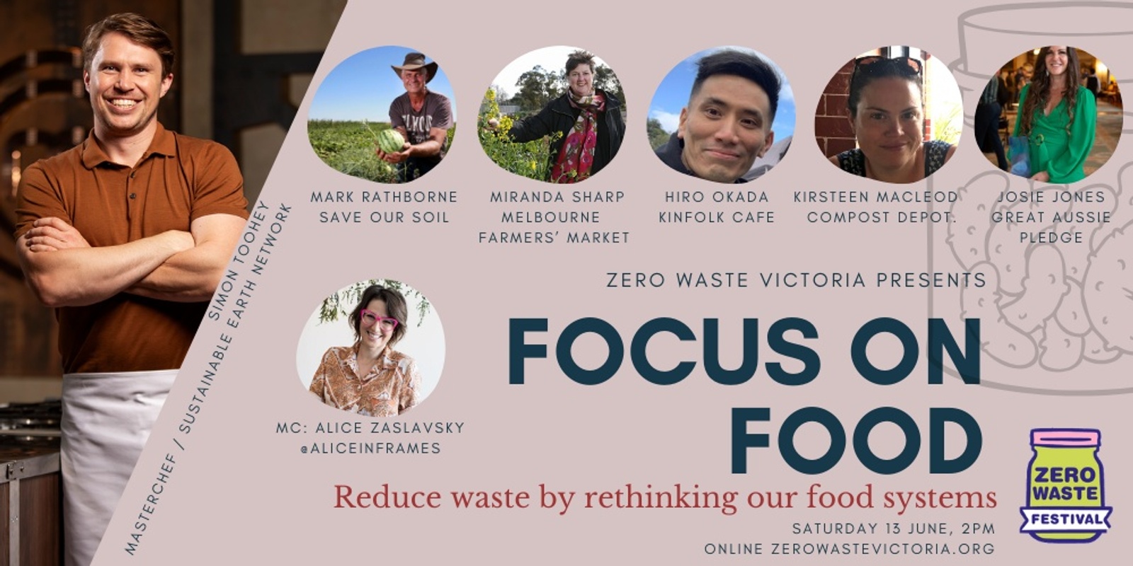 Banner image for Focus on food: Reduce waste by rethinking our food systems