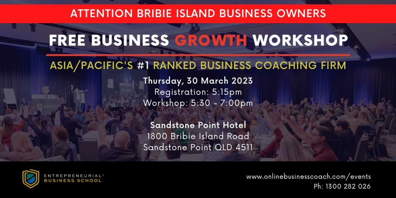 Banner image for Free Business Growth Workshop - Bribie Island (local time)