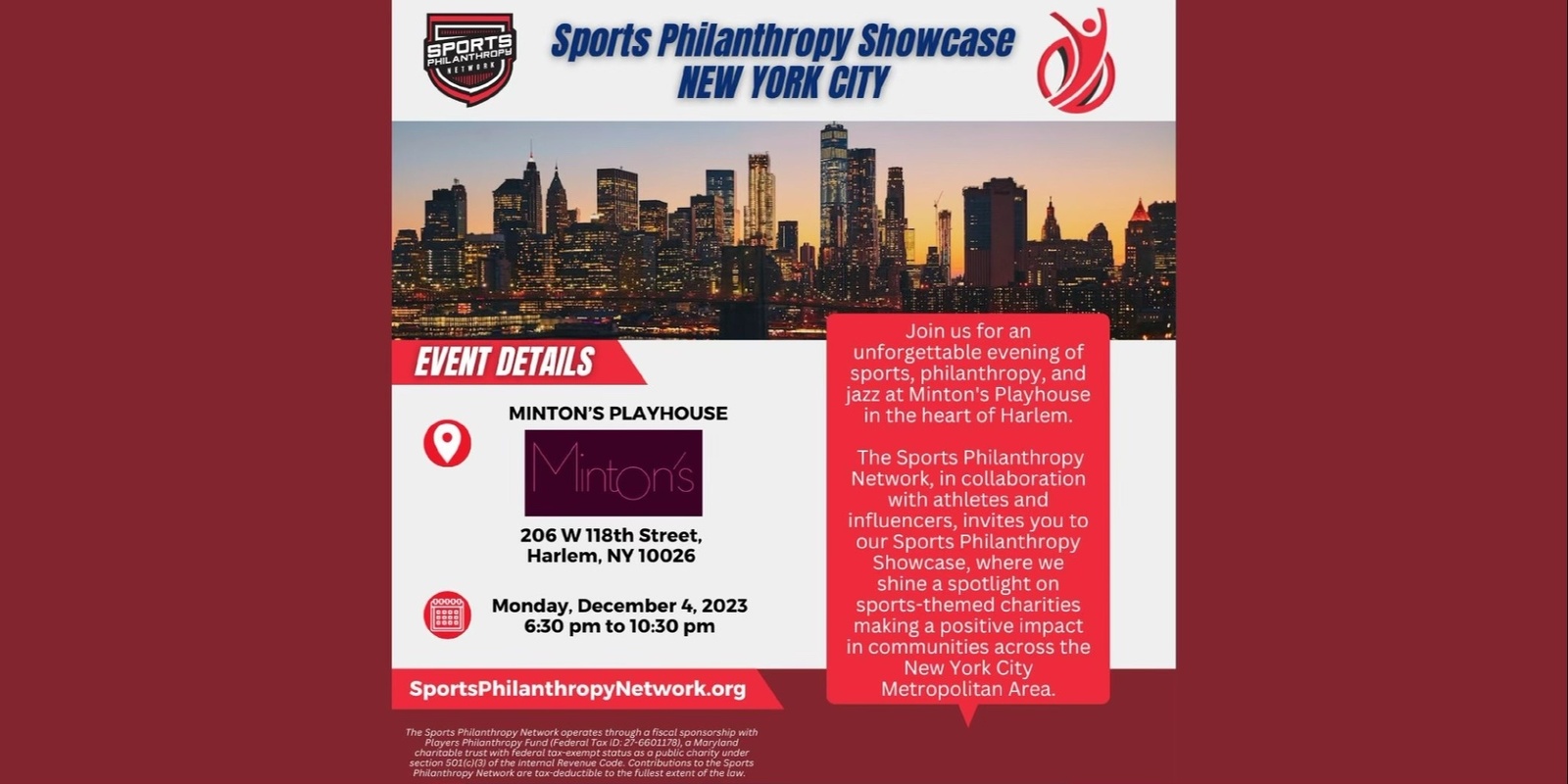 Banner image for Sports Philanthropy Showcase: New York City